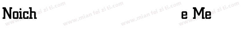 Noiche Medium字体转换